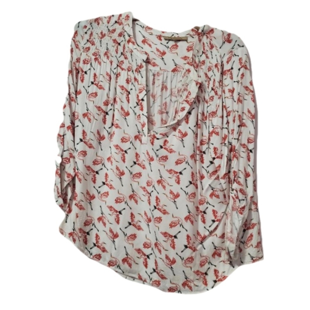 Womans blouse bird print